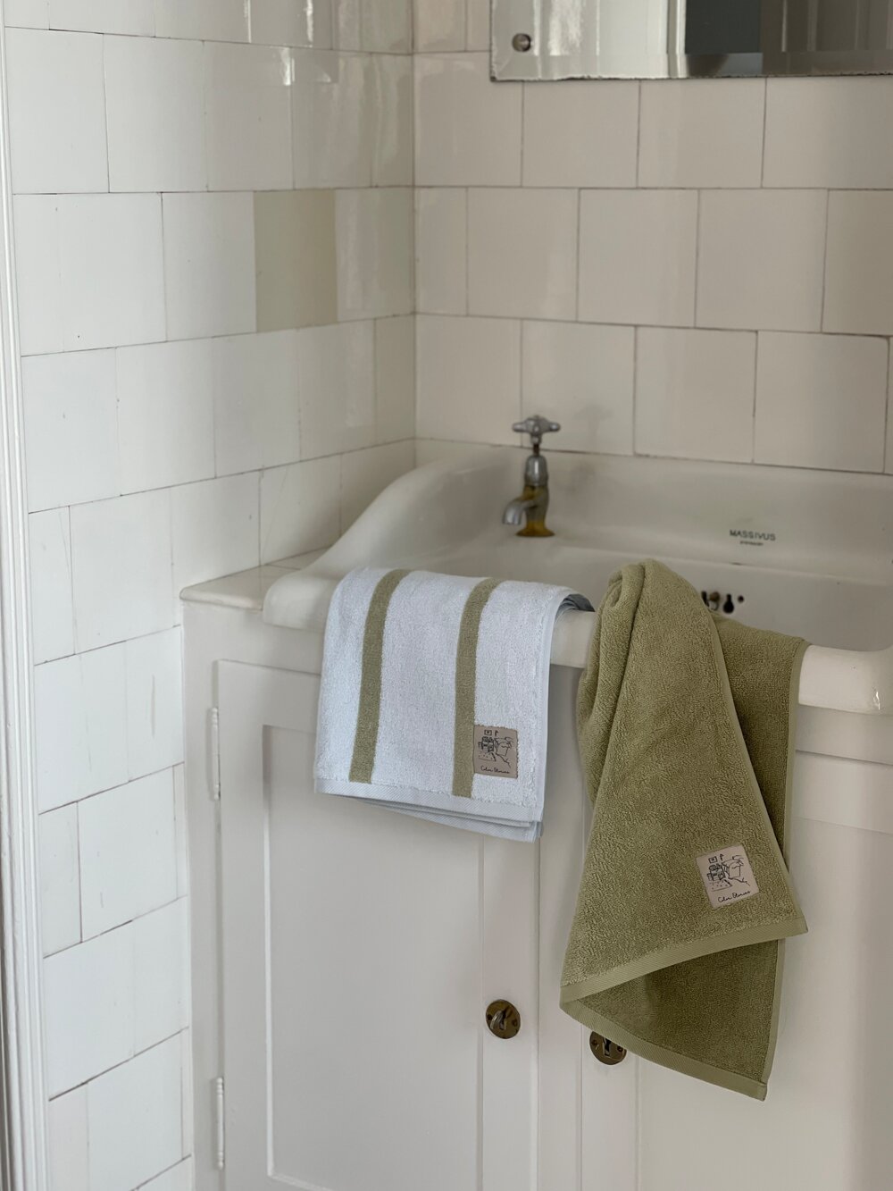 Solid håndklæde - Avokado